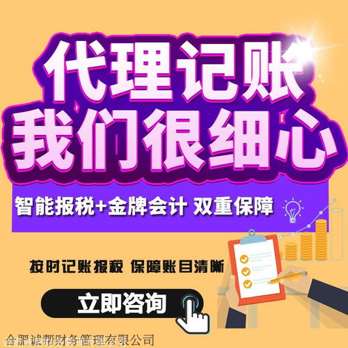 代理记账 诚帮财务公司 0元注册公司 报税 税务登记开业 费用透明